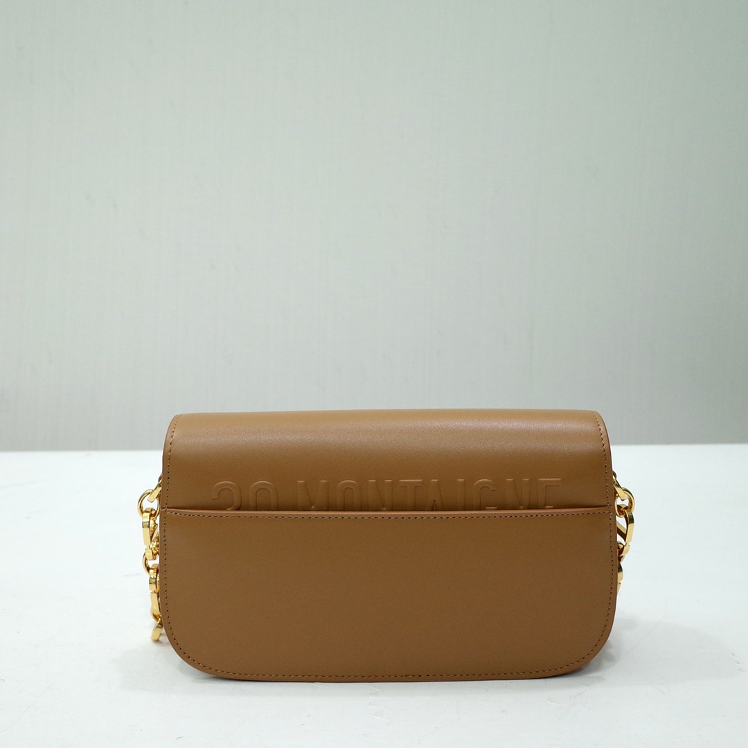 30 Montaigne Avenue Bag Medium Tan Box Calfskin